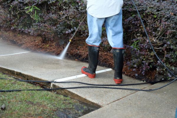 Sidewalk Washing in Madison